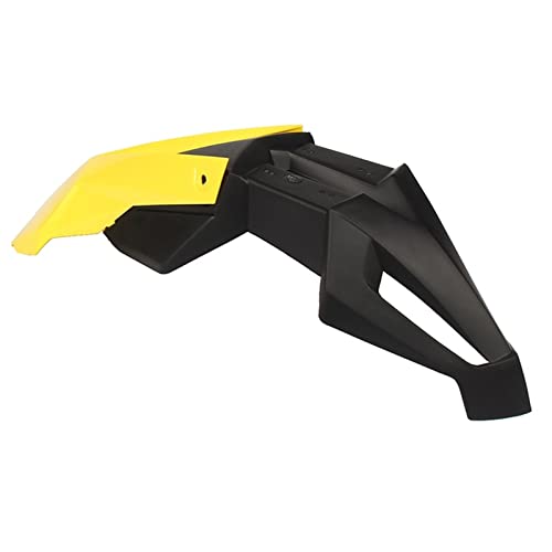 フェンダーカバー ユニバーサルモーターサイクルフロントマッドガードフロントフェンダー に適合するKLX YZF DRZ CR CRF DT RMX(Yellow black)