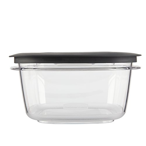 Rubbermaid Premier Easy Find Lids 5-Cup Meal Prep And Food Storage Container, Grey |Bpa-Free & Stain Resistant #TOP1