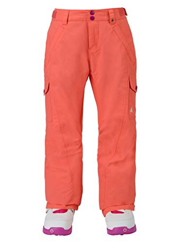 Burton Girls' Elite Cargo Snow Pant, Georgia Peach W18, Medium