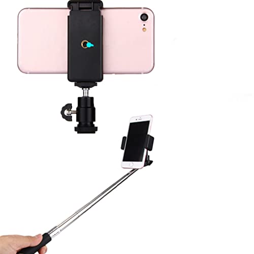 مشبك كروي اسود حامل ثلاثي القوائم الحذاء الهاتف الذكي العمودي المحمول الفيديو الخلوية م سولوستر، قطعة واحدة