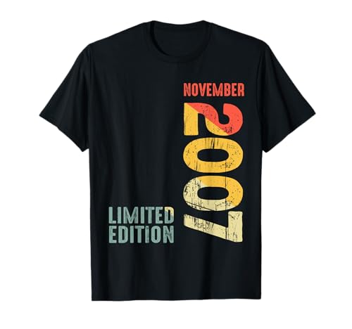 Year 2007 November 2007 Retro 2007 Vintage 2007 Since 2007 T-Shirt
