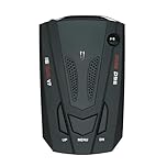 Radar Detector for Cars, 1000M Long Range 360 Degree Laser Speed Camera Detector, Supports CT K KA LA 16-Band, City/Highway Mode, LED Display & Voice Alert, Plug and Play