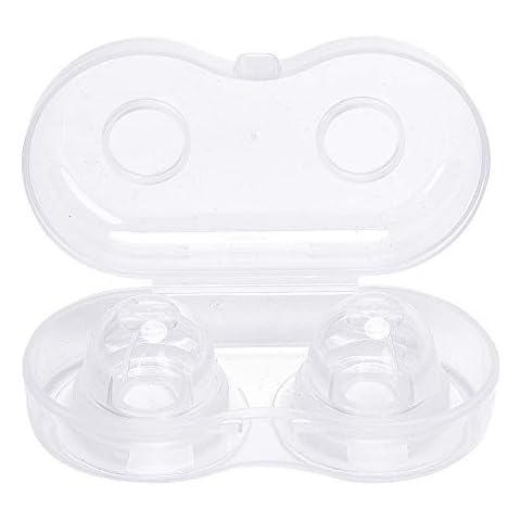 2 Pcs Nipple Corrector Nipple Pullers Everters for Flat and Inverted Nipples with Travel Case for Breast Feeding Nursing Mothers Cover