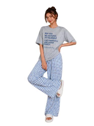 Image of KSHS Womens Korean Night Dress || Full Pyjama Set ||Korean Nightsuit || Women Nightwear ||Round Neck Full Sleeve Nightsuit || Loungewear || Everyday Nightdress Women's Pyjama Sets