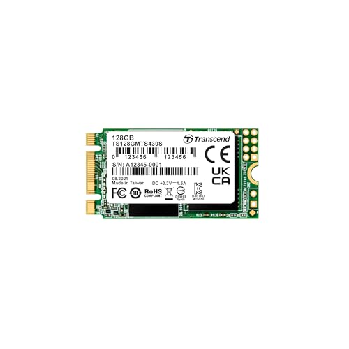 Image of Transcend 128GB M.2 2242 Internal (SSD) Solid State Drive | SATA III 6Gb /s | SSD 430S | 3D NAND | Read /Write - up to 560 /350 MB /s | 70 TBW | 5 Yrs. Warranty | TS128GMTS430S