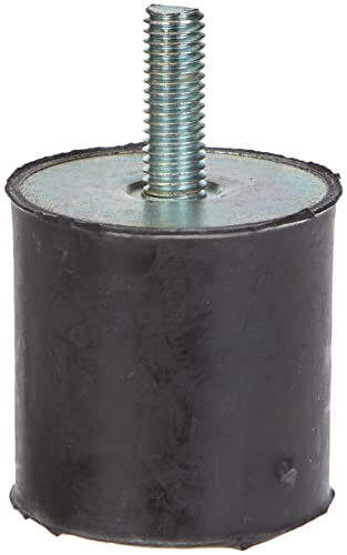 WONEEY Piedino per mobili in gomma con filettatura unilaterale, diverse dimensioni tipo D (M8 x 23, 40 x 40), nero, quadrato per macchine, compressori, motori, pompe e altri dispositivi