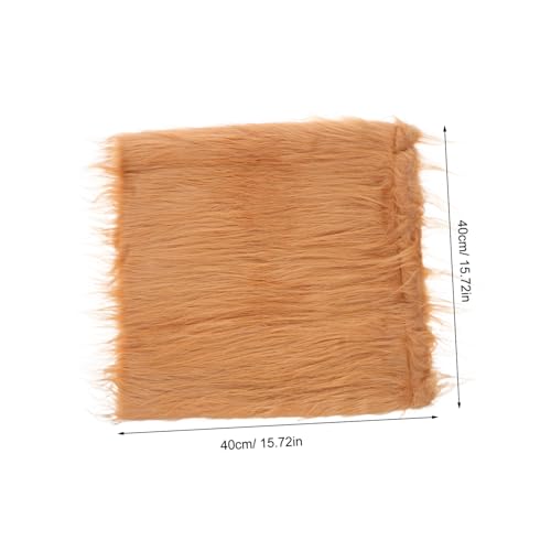 Peluca disfraz melena de león para perros 80cm marrón miniatura 2