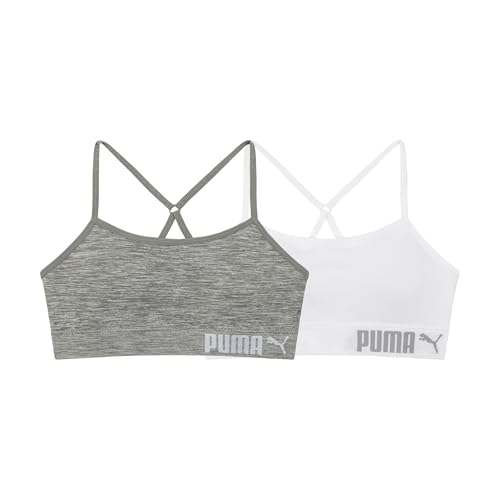 PUMA Girls' 2 Pack Super Soft Seamless Bralette - Main Image