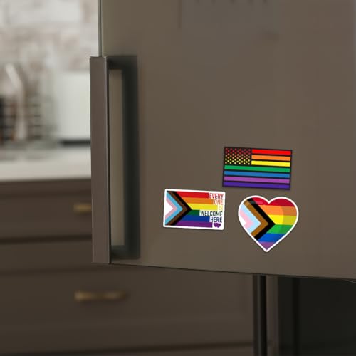 Image of Pack 9 Pcs LGBT Pride Gay Sticker for Cars Trucks Laptops Vehicles Window Helmets Computers Motorcycles Bumper Stickers Removable Waterproof Vinyl Decals Car Exterior Accessories