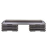 The Step (Made in USA Original Aerobic Platform for Total Body Fitness – Health Club 6 Risers Grey