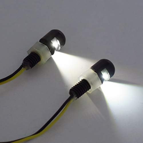 HTTMT MT250-BK Black Universal LED License Tag Plate Bolt Lights