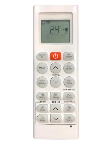 Image of Compatible with LG AC Remote Control Original Model Virat 6 in 1, LG AKB75415316, Suitable for 1 1.5 2 Ton Split & Window Air Conditioner (Match with Old Remote Order) RE 36R