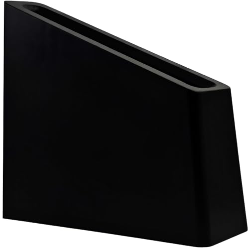 Bloque magnético para cuchillos negro, soporte para cuchillos de 12 a 16 con potentes imanes, estante para tiras de cuchillos con imanes fuertes de doble cara