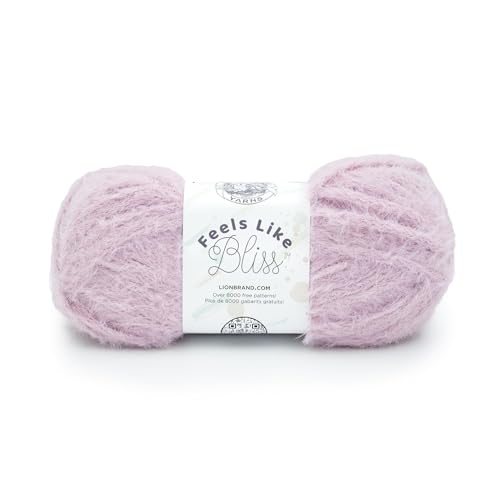 Image of Lion Brand Yarn Feels Like Bliss, Bulky Yarn for Knitting, Lavender, 1 Pack