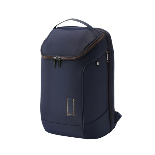 MOKOBARA Transit Z 30L Laptop Backpack 15.6 Inch Office Travel Bag Navy | Waterproof Polyester Solid Rucksack Tech Slot Large Bucket Scratch Proof Com