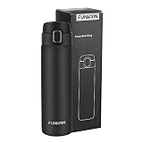 Funkrin Insulated Coffee Travel Mug, 16oz Personalized Tumbler with Flip Lid, Vacuum Stainless Steel