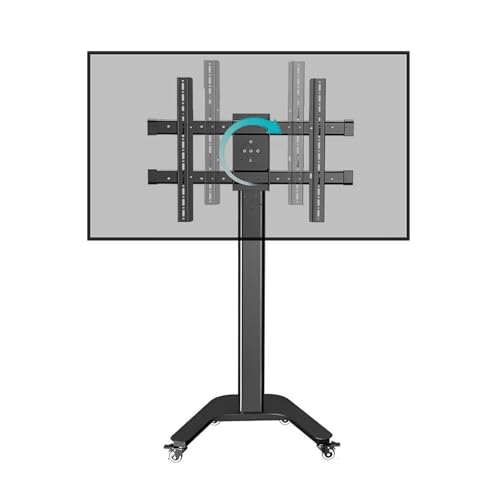 Soporte portátil para TV con ruedas y rotación 360° miniatura 1