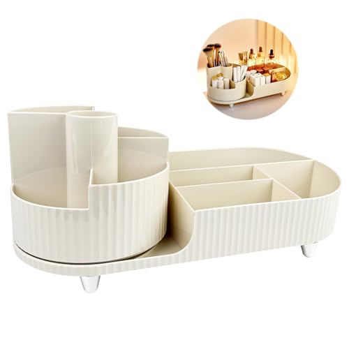 Chiluxendo Organizer Trucchi, 360° Rotante Scatola Porta Trucchi, Scomparti Multipli Organizzatore Trucchi, Make Up Organizer Multifunzione, Per Cosme