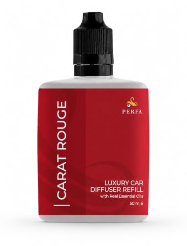 Image of Inspired by Baraccart Car Freshener Scent For Women | Sweet Wood, White Floral, Clean Musk Scented Air Freshener | Long-Lasting Perfume Style Automotive Fragrance Oil Diffuser | Carat Rouge by Perfa