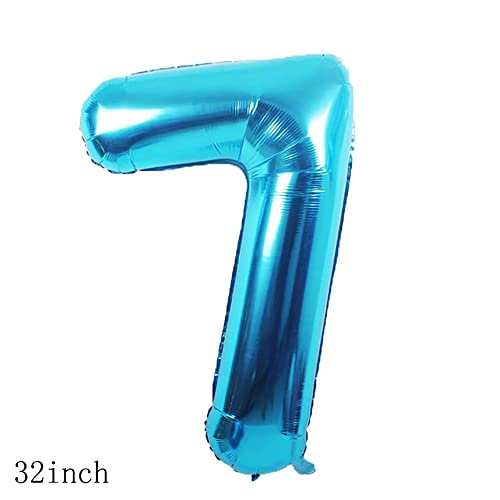 Chaungfu Balloons, 11 Pcs Foil Balloons 7 Year Old For 7St Birthday Party Supplies Decoration, Confetti Balloon Kids Party Balloons Party Supplies 7 Years Old Birthday Balloon For Kids thumb #1