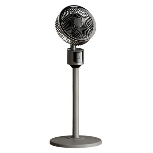 Ventilador de suelo Cooling Breeze - Circulador de aire recargable por USB de 3 velocidades, ventilador de pedestal portátil silencioso para hogar, oficina, dormitorio, camping interior y exterior