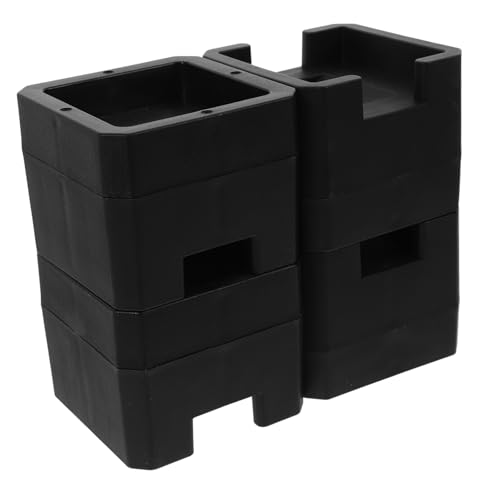 NUOBESTY 4 Piezas Estera de la Cama Acero Levanta elevadores Protector Slip Control Deslizante sillones elevadores para Muebles de Mesa Plegable Elevador de sofá pequeño Gel de sílice Negro