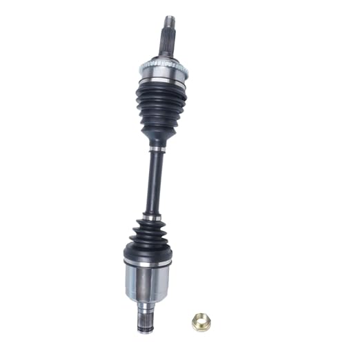 Image of Detroit Axle - Front Left Steering Knuckle CV Axle for 2006-2009 Ford Fusion Mercury Milan, 2006 Lincoln Zephyr, Driver Side CV Axle Shaft Steering Knuckle & Wheel Bearing Hub Replacement