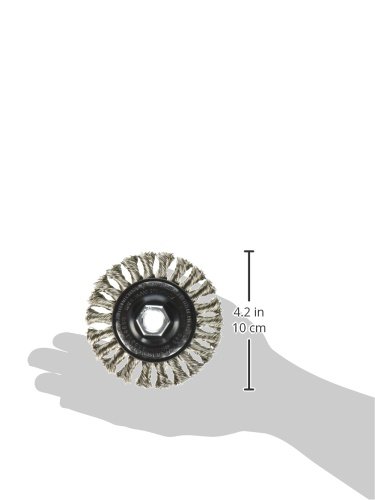 Image of Bosch WB539 4-InchStainless Steel Full Cable Knotted Wire Wheel, 5 /8-Inch x 11 Thread Arbor