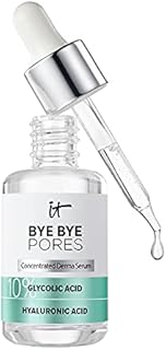 IT Cosmetics Bye Bye Pores 10% Glycolic Acid Serum - Visibly Minimizes Pores In 1 Week & Exfoliates to Help Refine Skin’s Texture - With Hyaluronic Acid - Vegan Formula - 1 fl oz