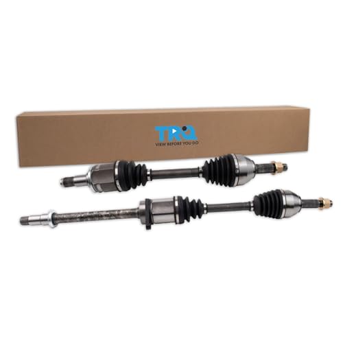 Image of TRQ Front Driver and Passenger Side CV Axle Assembly Set 2 Piece Compatible with 2007-2011 Nissan Altima Hybrid