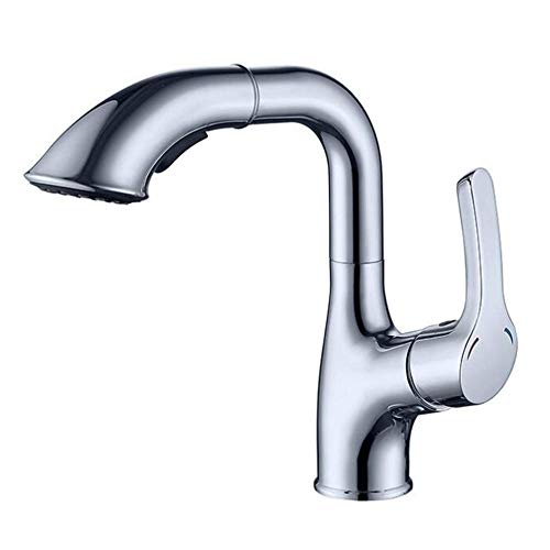 Robinet de lavabo avec douchette pour l'eau chaude et froide de salle de bain