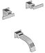 Newport Brass 32045/15A Double Handle Tub Filler with Tub Spout and Metal Lever Handles from the Secant Collection