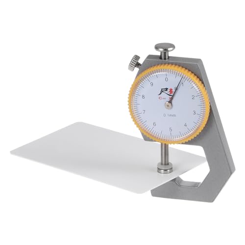 Calibrador de Grosor Mecánico HARFINGTON 0-10mm 0.1mm Cabeza Plana para Medir Cuero, Papel y Láminas de Metal miniatura 4