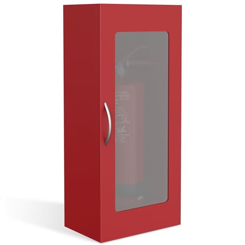 DorBuphan Wall Mounted Fire Extinguisher Cabinet for Home & Commercial Use