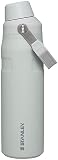 Stanley IceFlow Fast Flow Water Bottle 24 oz | Angled Spout Lid | Lightweight and Leakproof for Travel and Sports | Insulated Stainless Steel | BPA-Free | Fog Glimmer