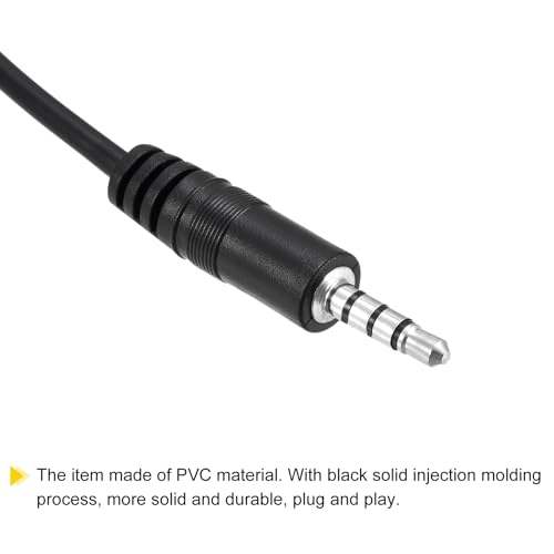 Cable audio 3.5 mm macho a cable abierto 0.30m, pack de 2 miniatura 4