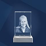 ✔ IHR FOTO 3D IM GLAS ☆ Glasgröße M Hochformat - 60x90x50mm ☆ Jetzt einfach oben rechts auf 'Jetzt anpassen' klicken, und ganz einfach Ihr Glasfoto mit Foto konfigurieren