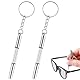 2 Stück Mini Brillen Schraubendreher, 4 in 1 Brillen Reparatur Schraubendreher Set, Precision Edelstahl Kleines Schraubendreher für Sonnenbrillen, Schmuck und Uhren Reparatur