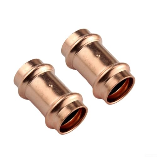 2 accesorios de tubería de cobre tipo V para agua fría, aire acondicionado y sistemas de bomba de calor, adaptadores de 1/5.1 cm 3/10.2 cm 2.5 cm (4 puntos)