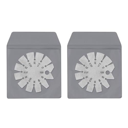 Natudeco 2Pcs Bevel Gauge Sliding Bevel Gauge Stainless Steel Compact Multipurpose Axe Angle Gauge Portable Bevel Gauge for Edge Checking Measuring