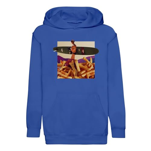 Sweat enfant surf frite pour éviter les vêtements tristes grâce à l'humour surréaliste