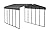 Arrow Carports Galvanized Steel Carport, Full-Size Metal Carport Kit, 12' x 24' x 9', Charcoal