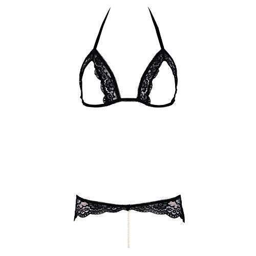 Soutien-gorge ouvert Cottelli Collection en taille M noir glamour
