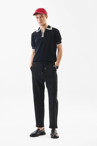Image of SNITCH Men Chinos | Slim Fit Mid Rise Solid Pattern | Cotton Blend with Medium Stretch & Smooth Texture | Button & Zip Closure for Casual & Street Wear