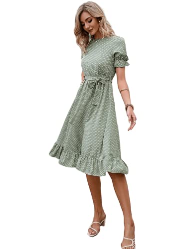 Image of TAGAS Women's Rayon Fit and Flare Knee-Length Dress