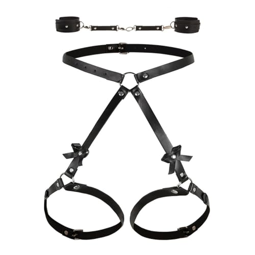 Nœud papillon en cuir noir réglable accessoire costume chic original