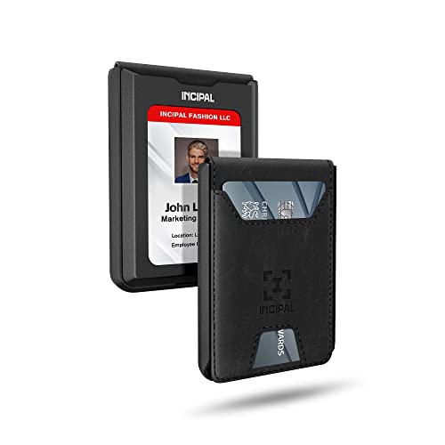 Incipal Men's Card Holder Wallets, Minimalist Leather Metal Wallet With Money Clip For Men Women, Ideal Gift #TOP30