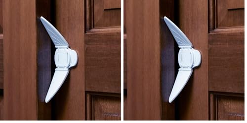 Image of Toddleroo by North States - Sliding Door & Window Lock for Baby Proofing: Sliding Door Lock for Child Safety - White (Pack of 2)