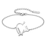 YIQPKUM Alla Moda Bracciale Tonda Forbice Pettine Parrucchiere Acciaio Inox Gioiello Charm per Donna Dichiarazione Accessorio Regalo (Placcato oro 18 carati) (Placcato argento)