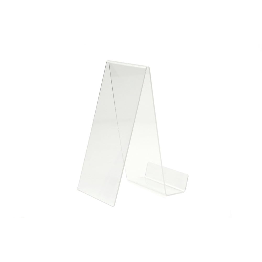 WYWSSSWY 5Pcs Clear Acrylic Desktop Book Stand Tilting Display Easel for Book Picture Album Showcase